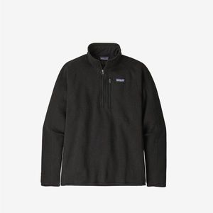 Men’s Patagonia Black Better Sweater 1/4 zip fleece large